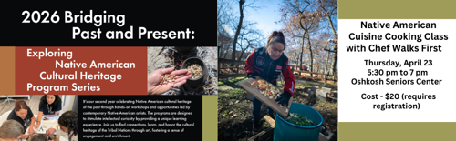 Click here to register for Native American Cooking Class