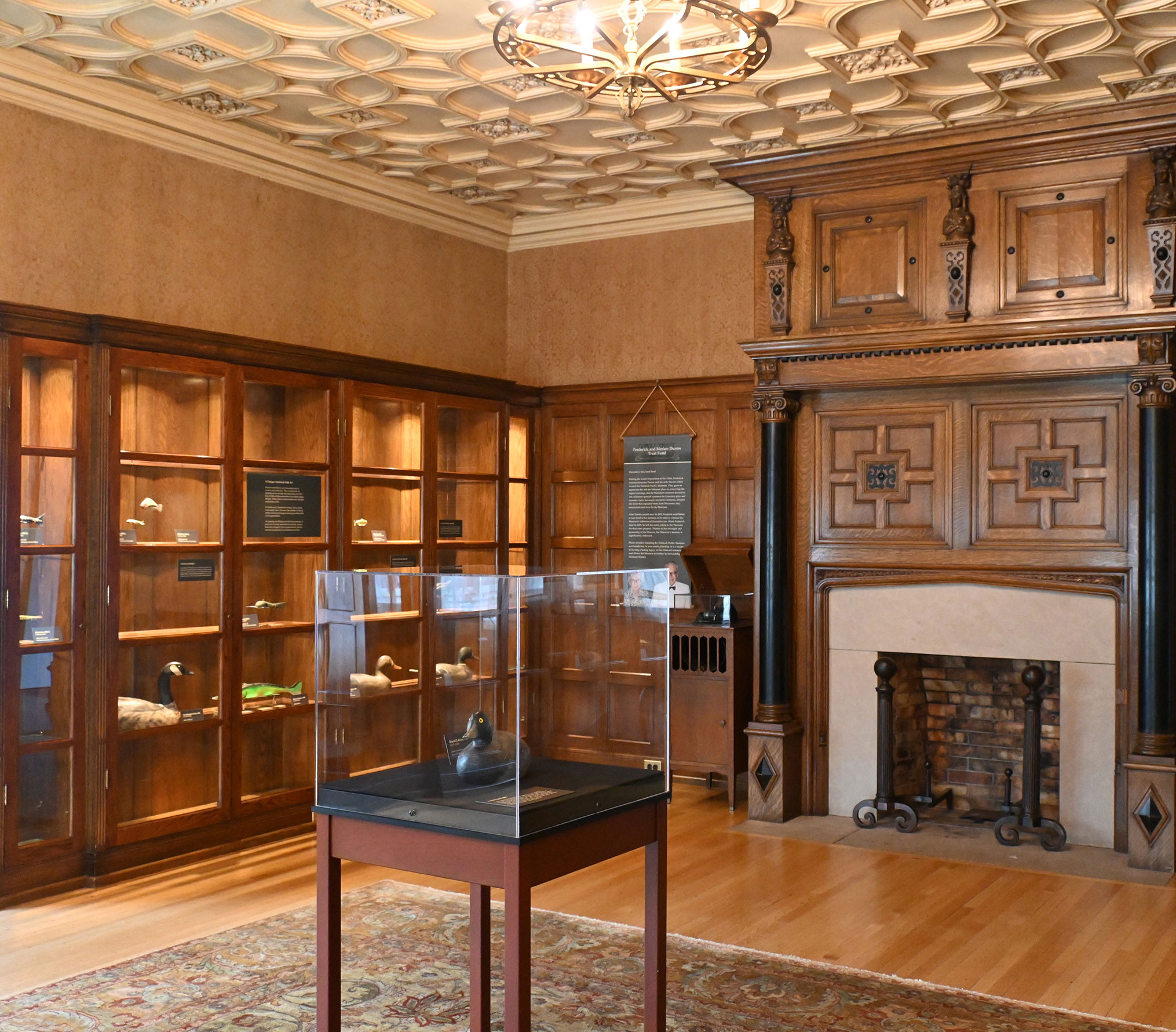 Alluring Art on display in the Historic Sawyer Home library